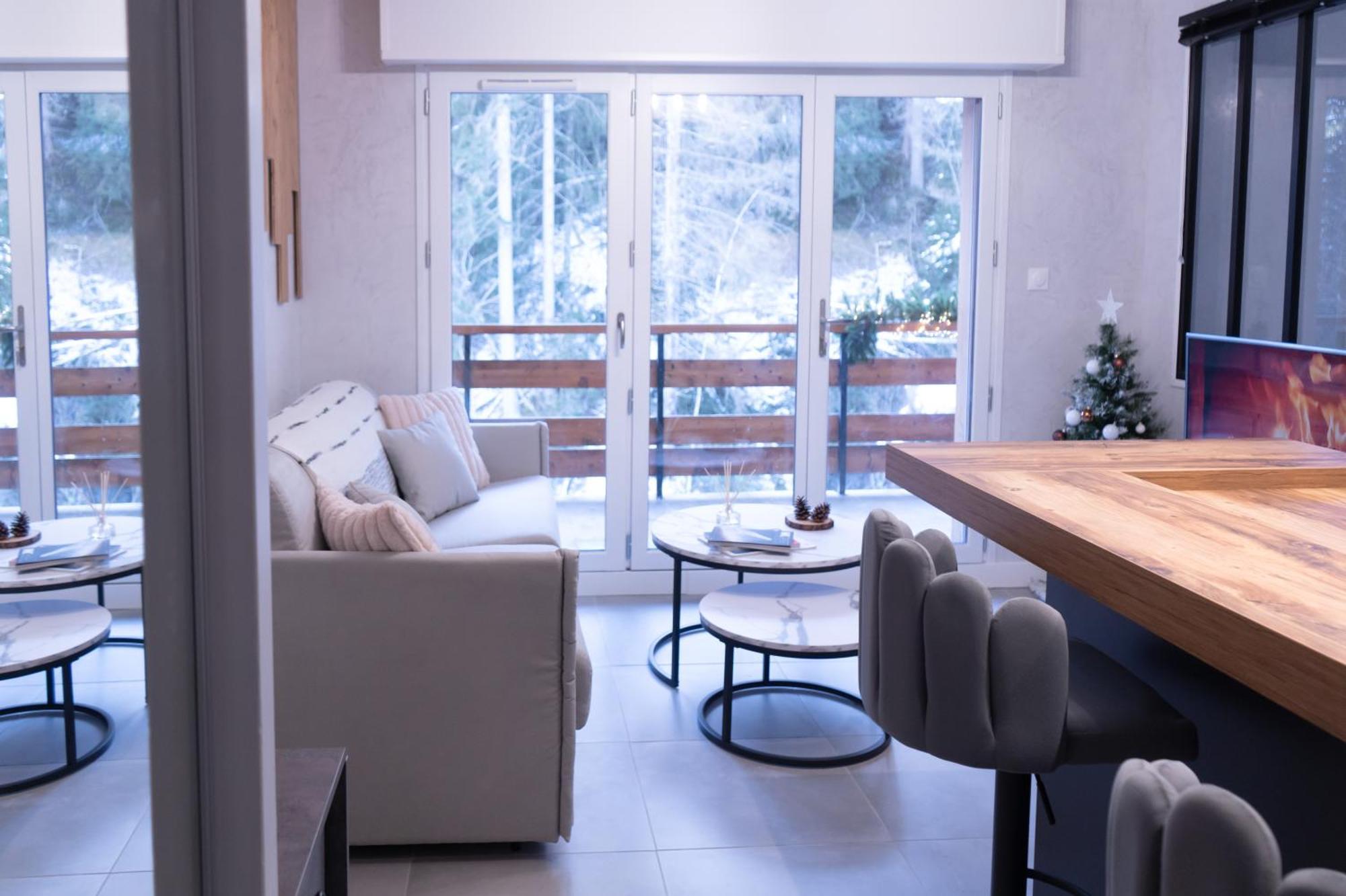 Studio Cabine Au Loup Blanc Avec Vue Mont Blanc Saint-Gervais-les-Bains Zewnętrze zdjęcie