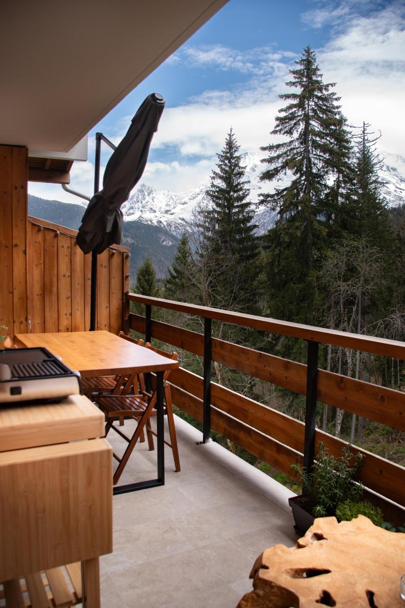 Studio Cabine Au Loup Blanc Avec Vue Mont Blanc Saint-Gervais-les-Bains Zewnętrze zdjęcie