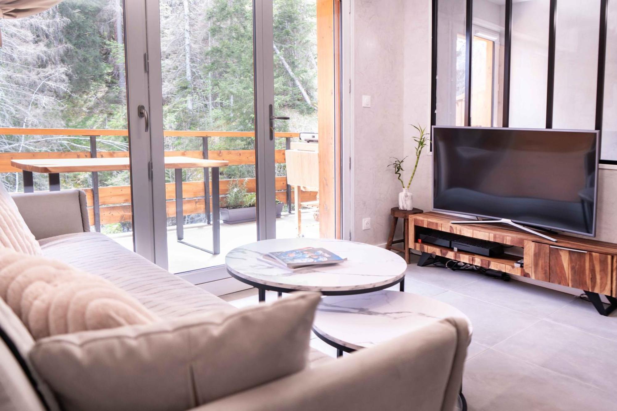 Studio Cabine Au Loup Blanc Avec Vue Mont Blanc Saint-Gervais-les-Bains Zewnętrze zdjęcie