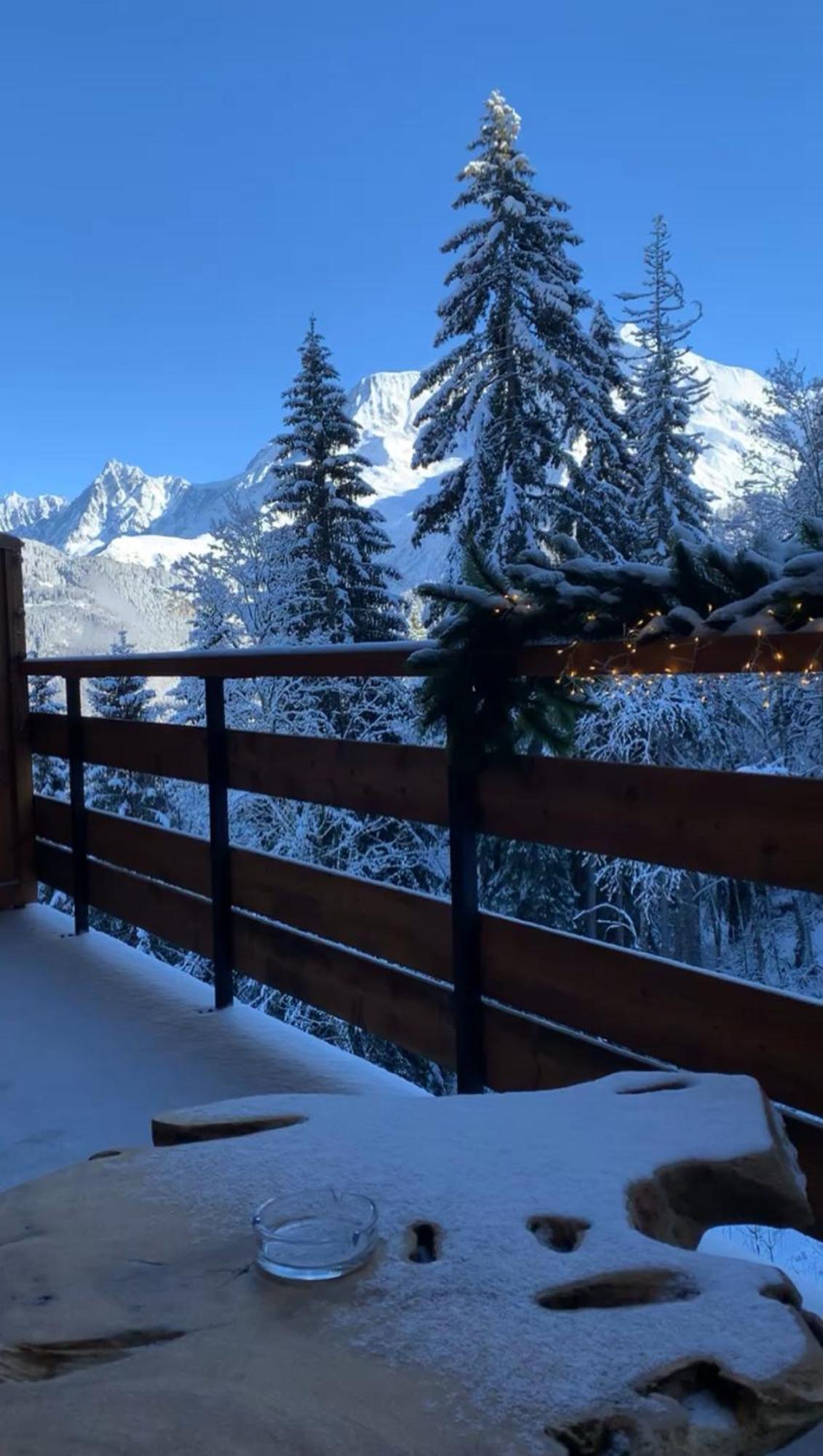 Studio Cabine Au Loup Blanc Avec Vue Mont Blanc Saint-Gervais-les-Bains Zewnętrze zdjęcie
